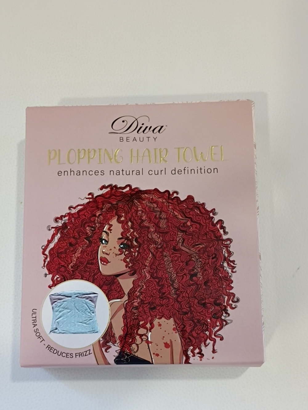 Diva Beauty Plopping Hair Towel - Enhances Natural Curl Definition Reduces Frizz